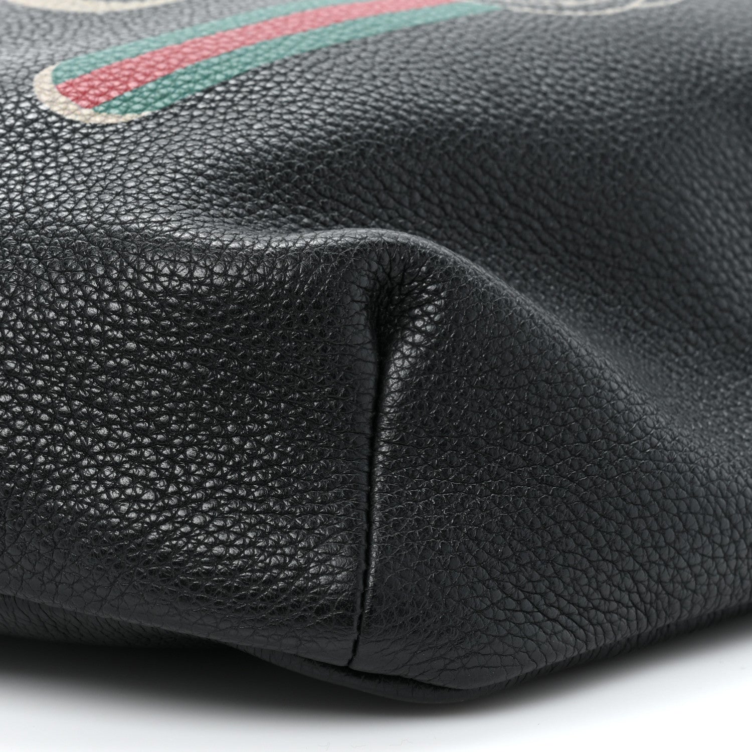 Gucci Grained Calfskin Logo Belt Bag Black 9 of 12