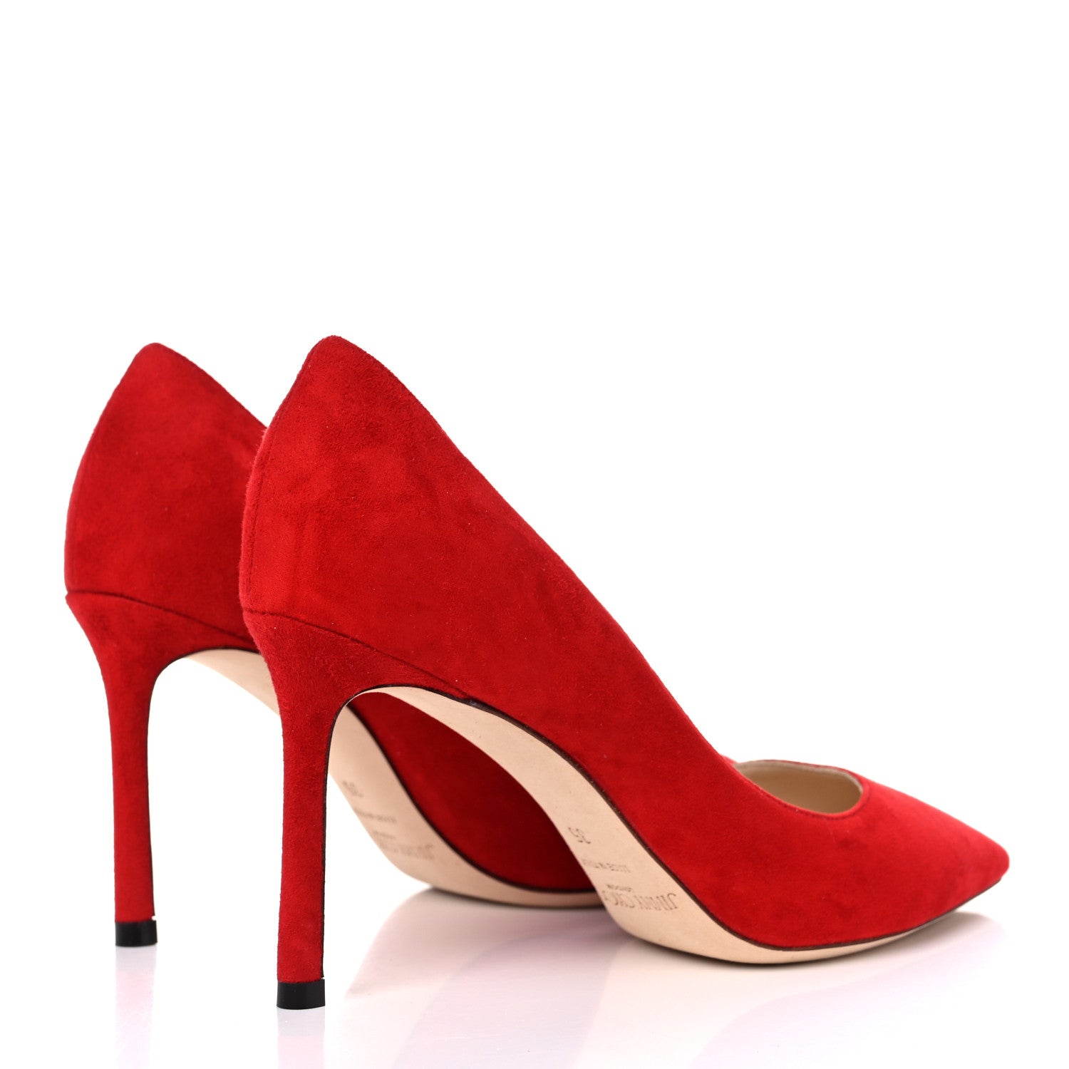 Jimmy Choo Suede Romy 100 Pumps 35 Red 4 of 9
