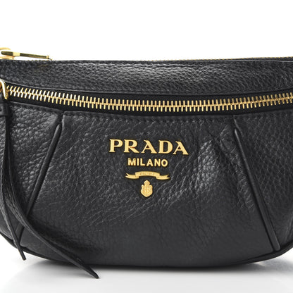 Prada Vitello Daino Small Belt Bag Black 9 of 9