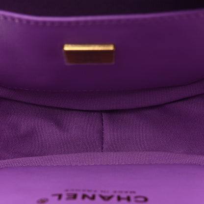 Chanel Lambskin Quilted CC In Love Heart Bag Purple 5 of 11
