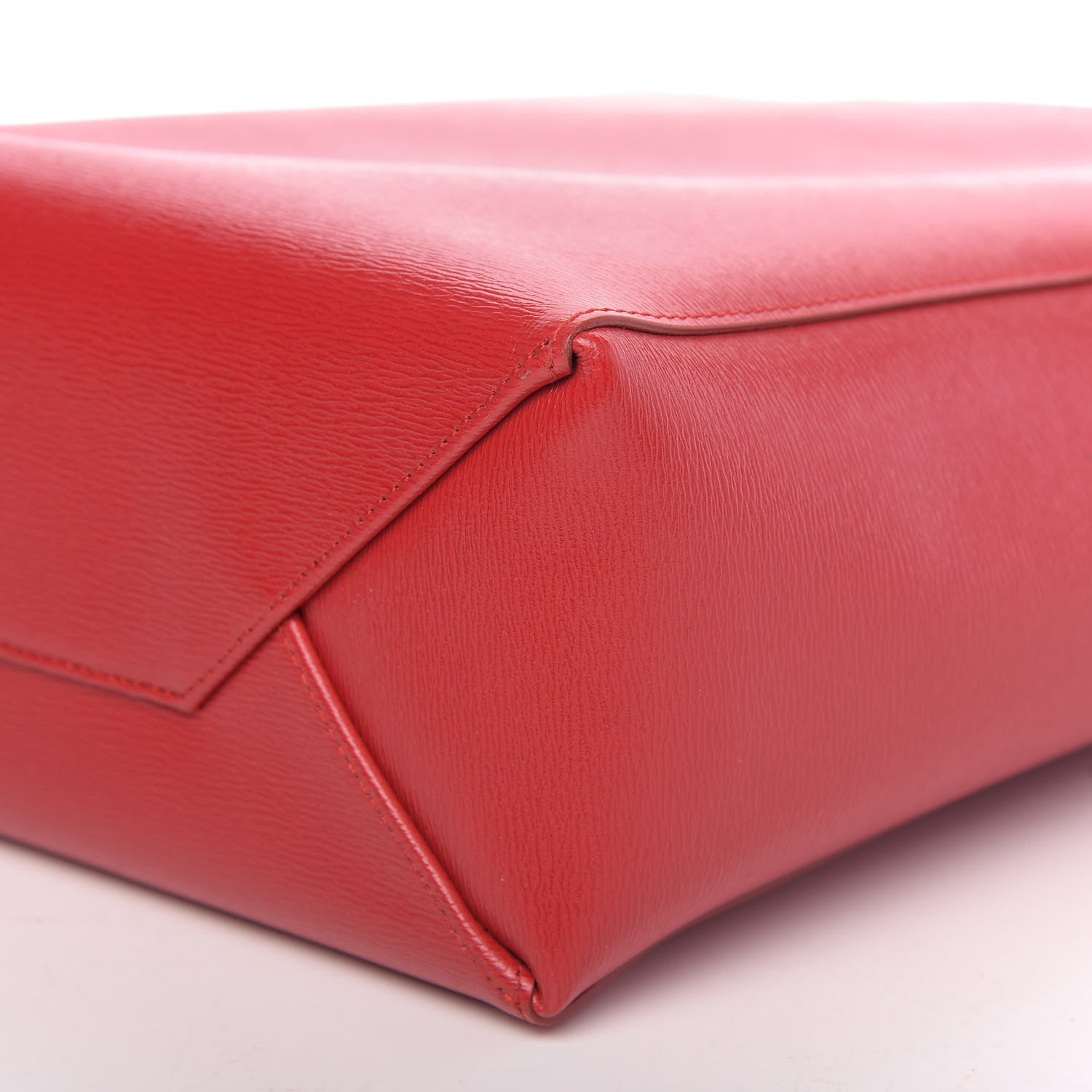 Celine Liege Small Vertical Cabas Pop Red 9 of 10