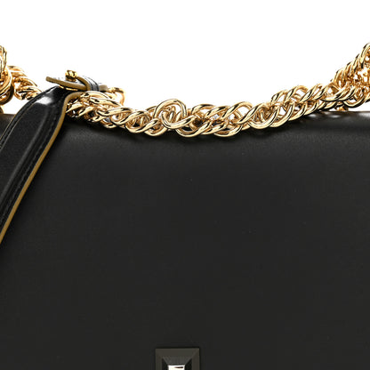 Fendi Vitello Liberty Scalloped Studded Kan I Shoulder Bag Black 9 of 13