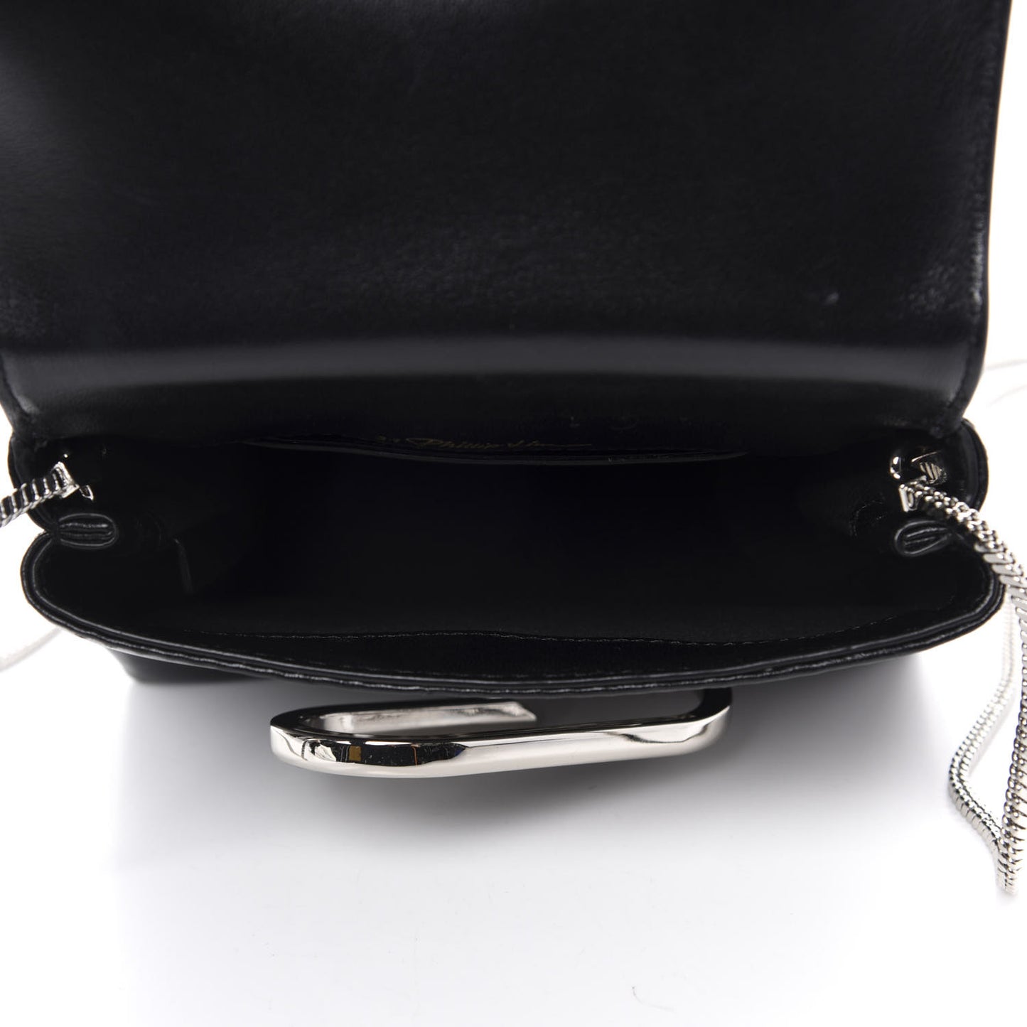 3.1 Calfskin Stingray Embossed Micro Alix Crossbody Bag Black