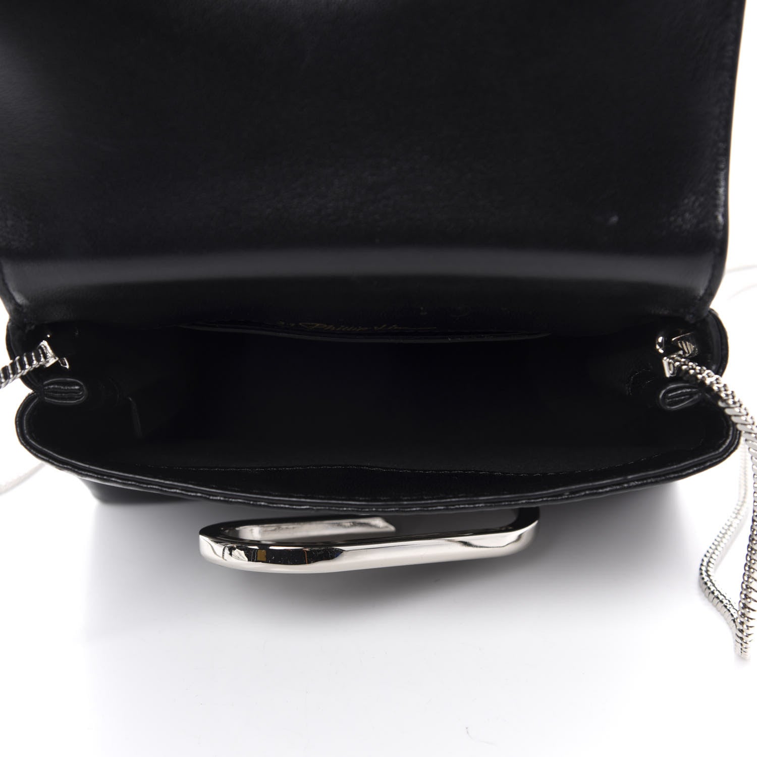 3.1 Phillip Lim 3.1 Calfskin Stingray Embossed Micro Alix Crossbody Bag Black 5 of 10