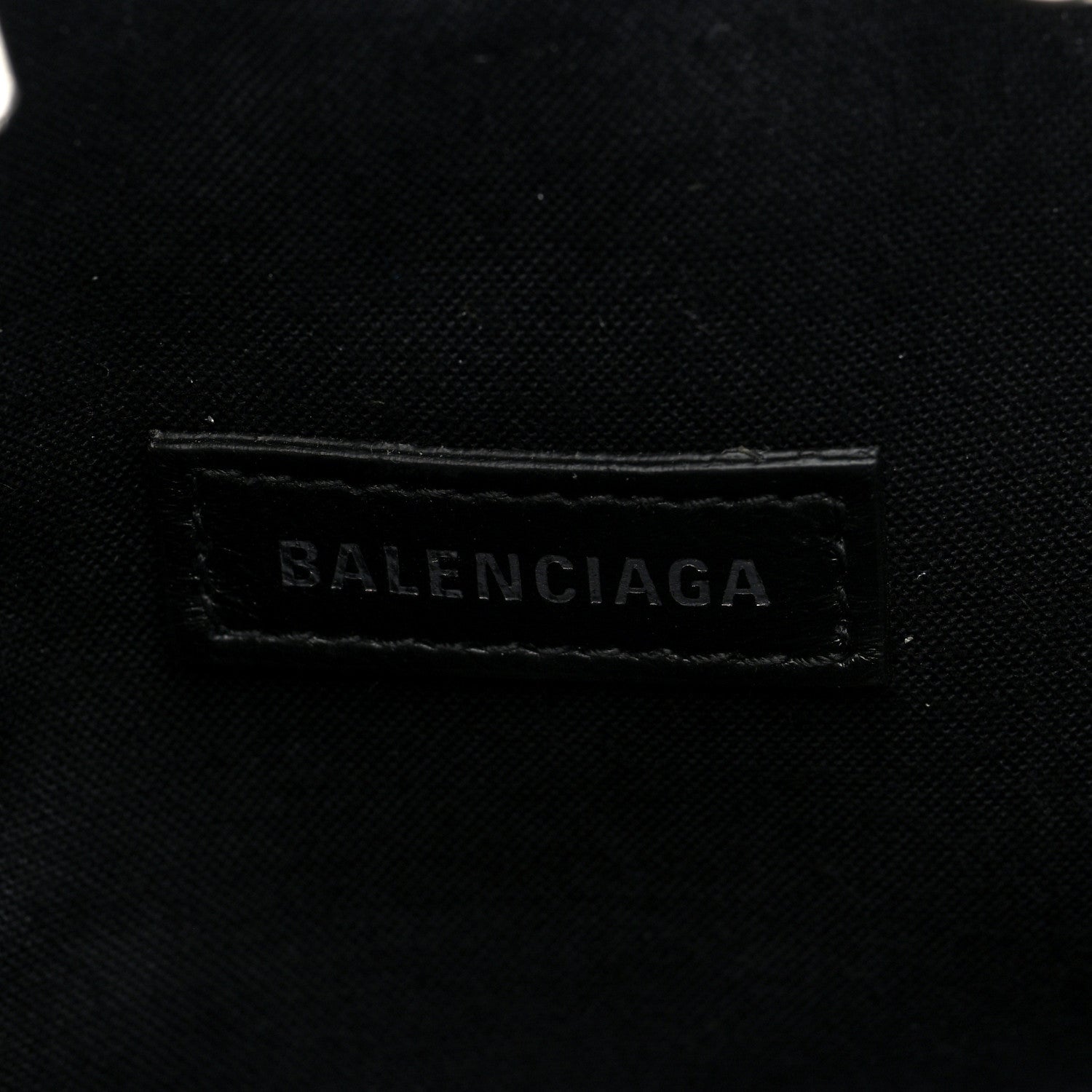 Balenciaga Metallic Textured Calfskin Logo Cloud Coin Purse With Strap Silver 6 of 11