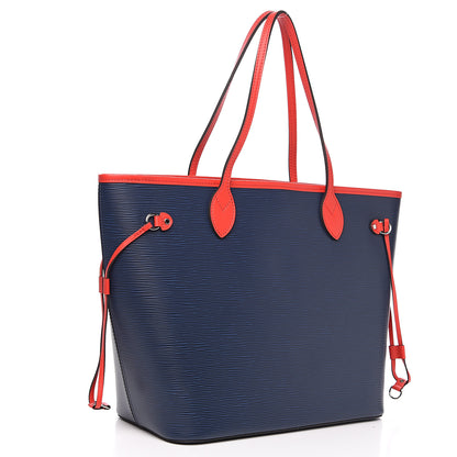 Louis Vuitton Epi Neverfull MM Indigo Coquelicot 2 of 8
