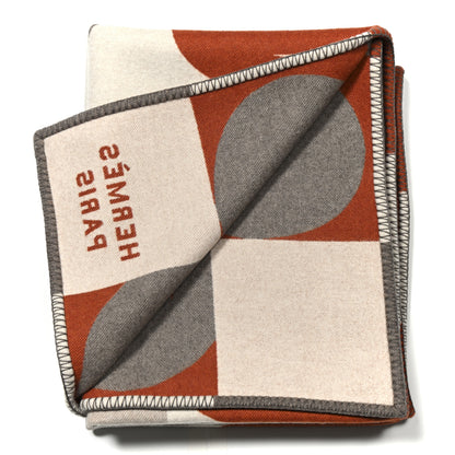 Hermes Wool Cheval Joker Blanket Rouge H 2 of 3