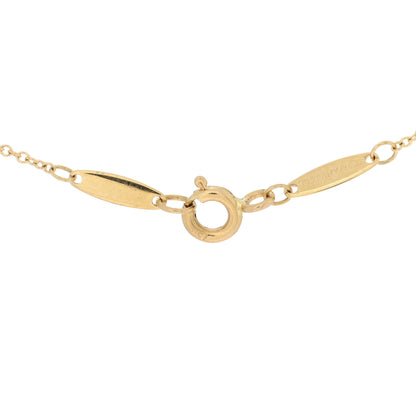 Tiffany 18K Yellow Gold Diamond .05ct Elsa Peretti Diamonds by the Yard Pendant Necklace 3 of 3