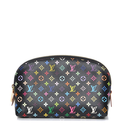 Louis Vuitton Monogram Multicolor Cosmetic Pouch Black Grenade 1 of 7