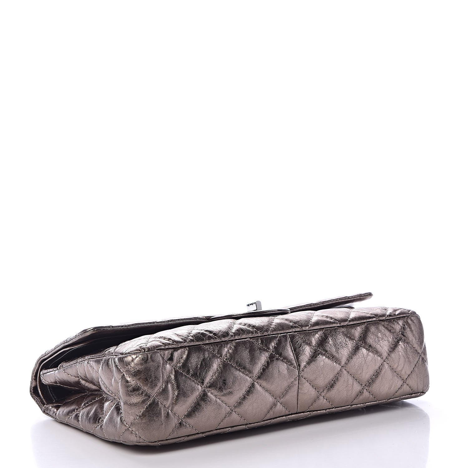 Chanel Metallic Aged Calfskin Quilted 2.55 Reissue 226 Argent Fonce 4 of 11