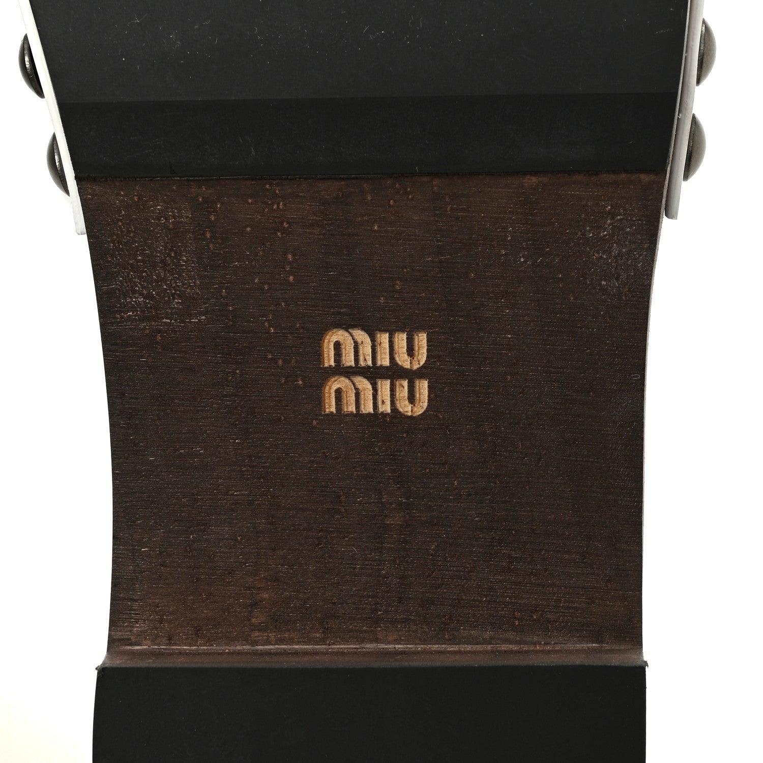 Miu Miu Vernice Logo Slide Clogs 36 White 8 of 10