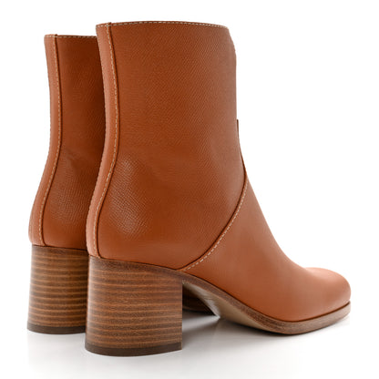Hermes Epsom Womens Flatteuse 60 Ankle Boot 37 Naturel 4 of 10