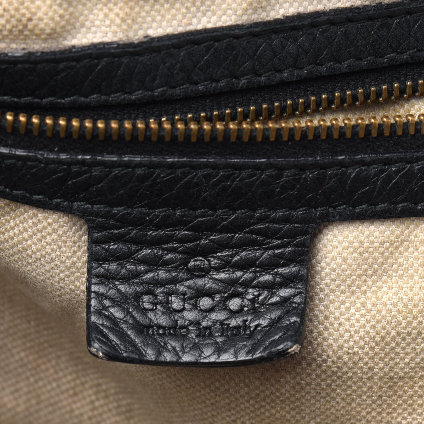 Pebbled Calfskin Medium Twill Tote Black