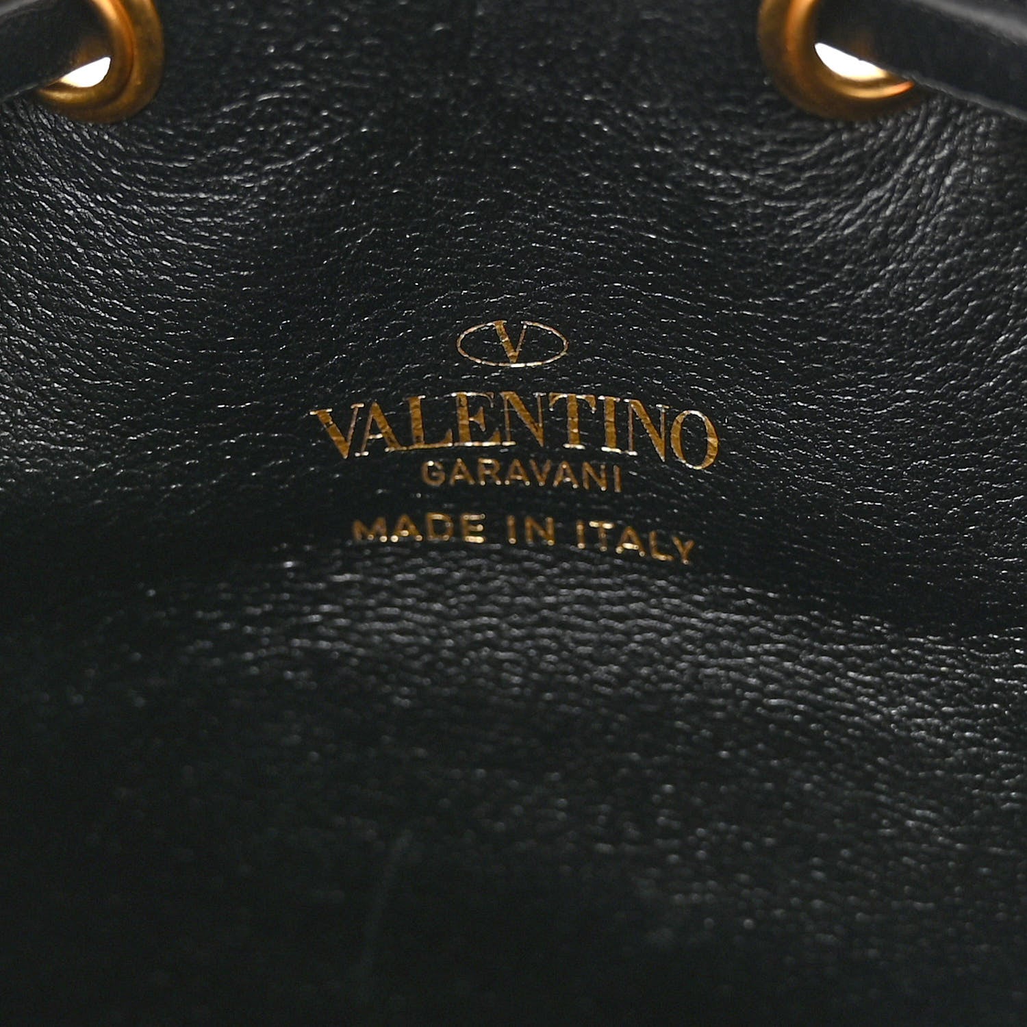 Valentino Garavani Nappa Mini VLogo Signature Chain Bucket Bag Black 6 of 10