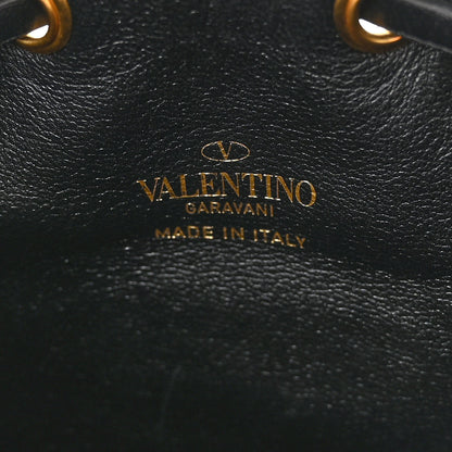 Valentino Garavani Nappa Mini VLogo Signature Chain Bucket Bag Black 6 of 10