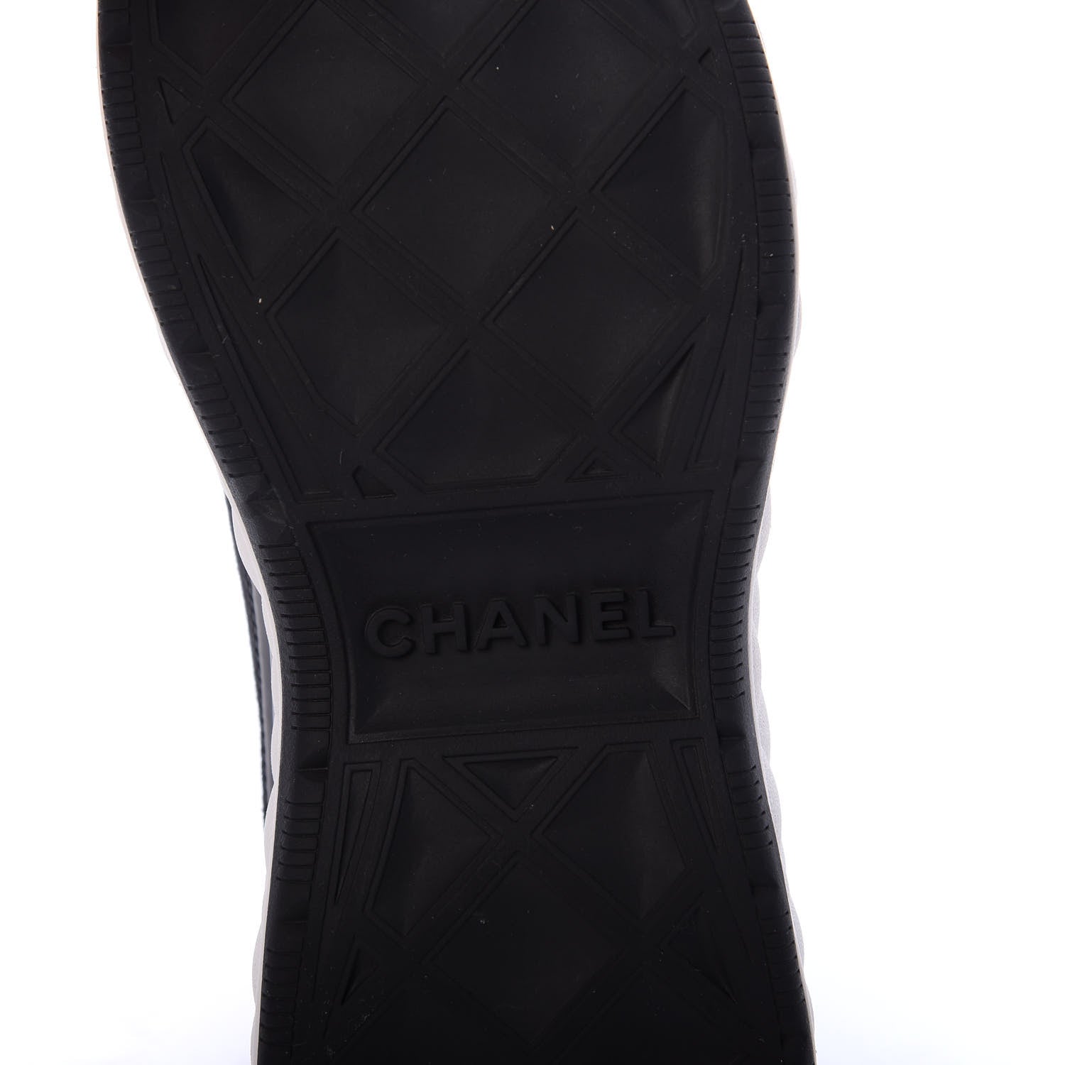 Chanel Velvet Calfskin Mixed Fibers CC Sneakers 37 Black 5 of 7