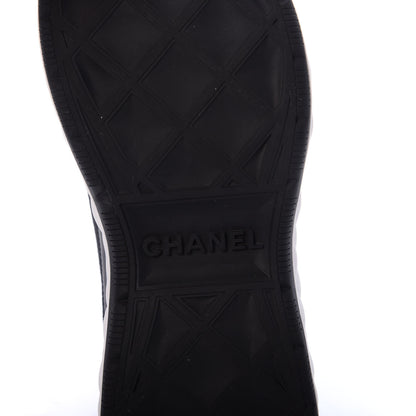 Chanel Velvet Calfskin Mixed Fibers CC Sneakers 37 Black 5 of 7