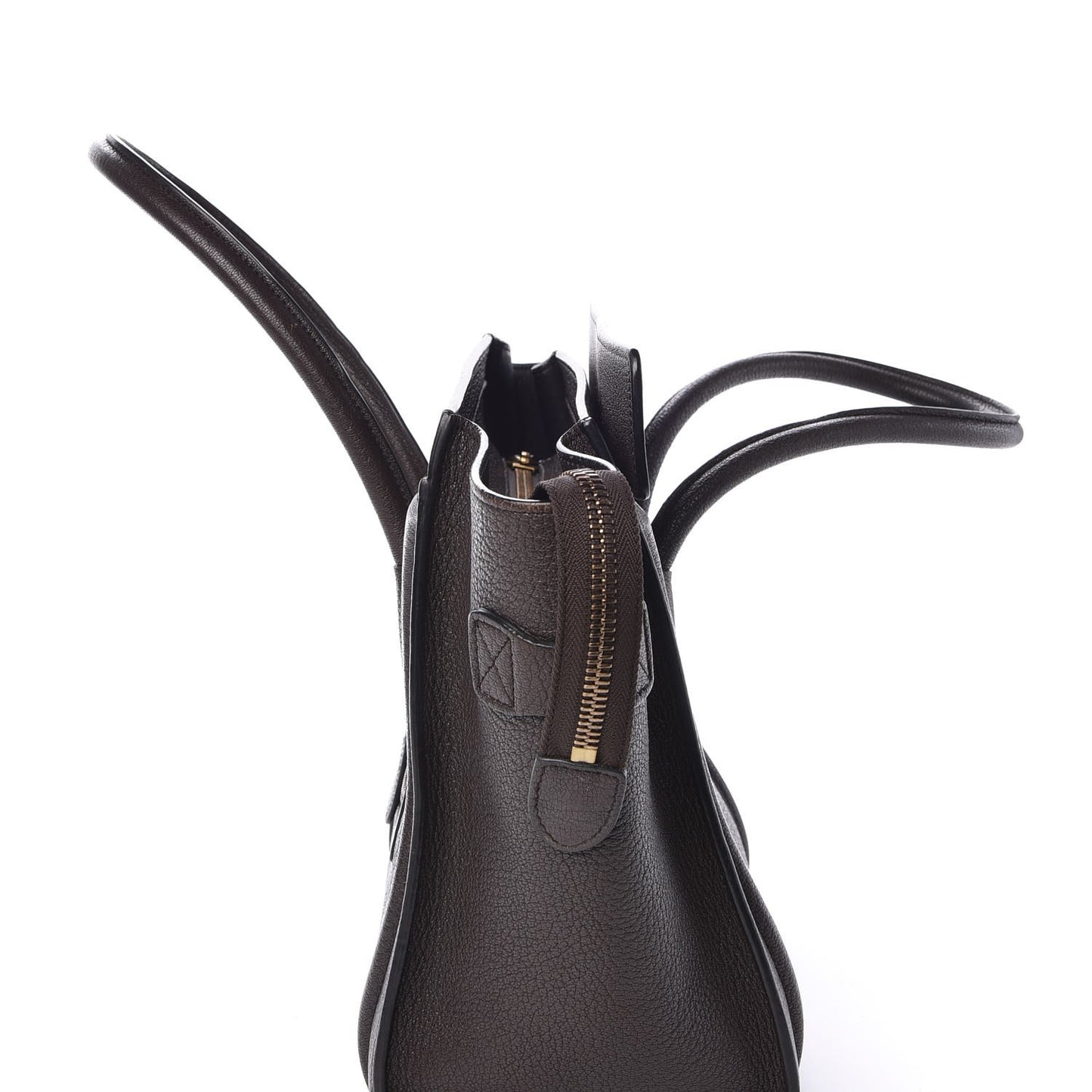Goatskin Micro Luggage Dark Taupe