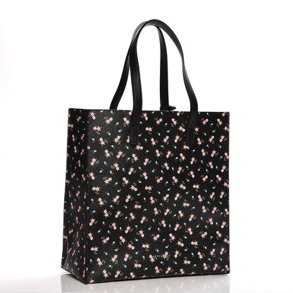 Givenchy Coated Canvas Hibiscus Print Medium Stargate Shopper Tote Black Multicolor 4 of 8