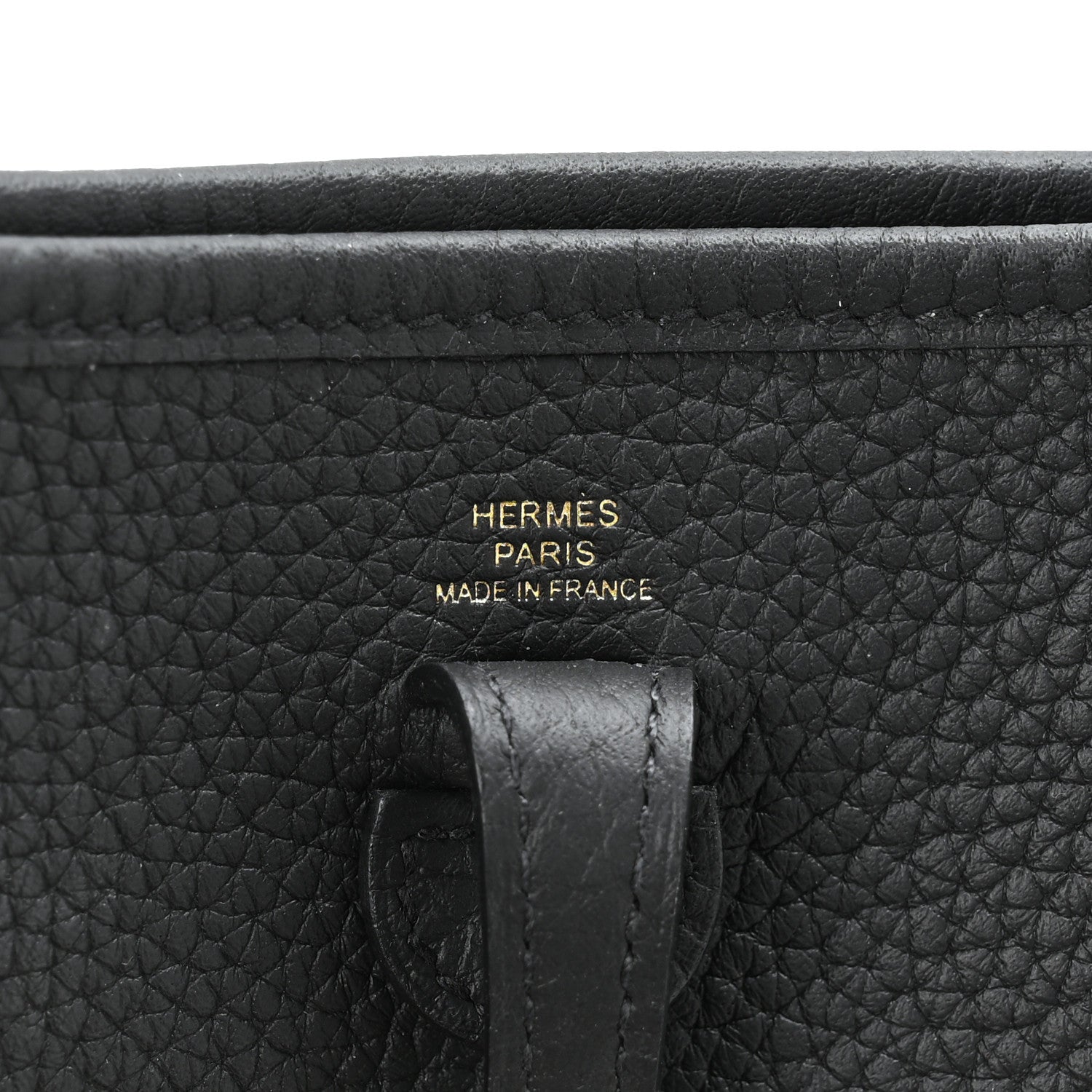 Hermes Taurillon Clemence Evelyne TPM Black 10 of 21