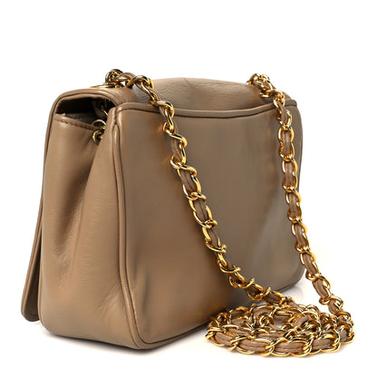 Chanel Lambskin Mini Timeless CC Flap Bag Beige 3 of 11