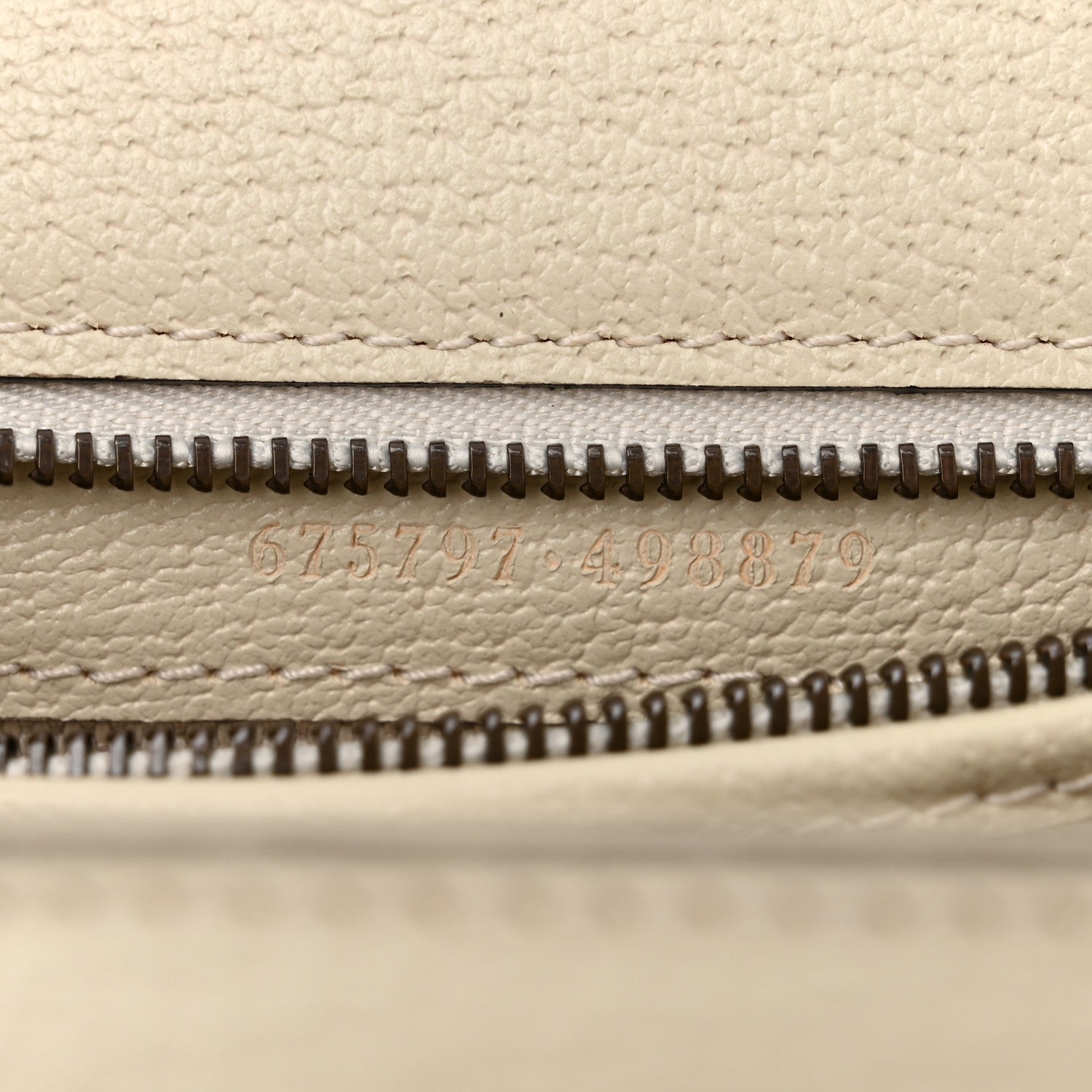 Gucci Monogram Jumbo GG Textured Dollar Calfskin Web Small Bamboo 1947 Top Handle Bag Off White 7 of 10