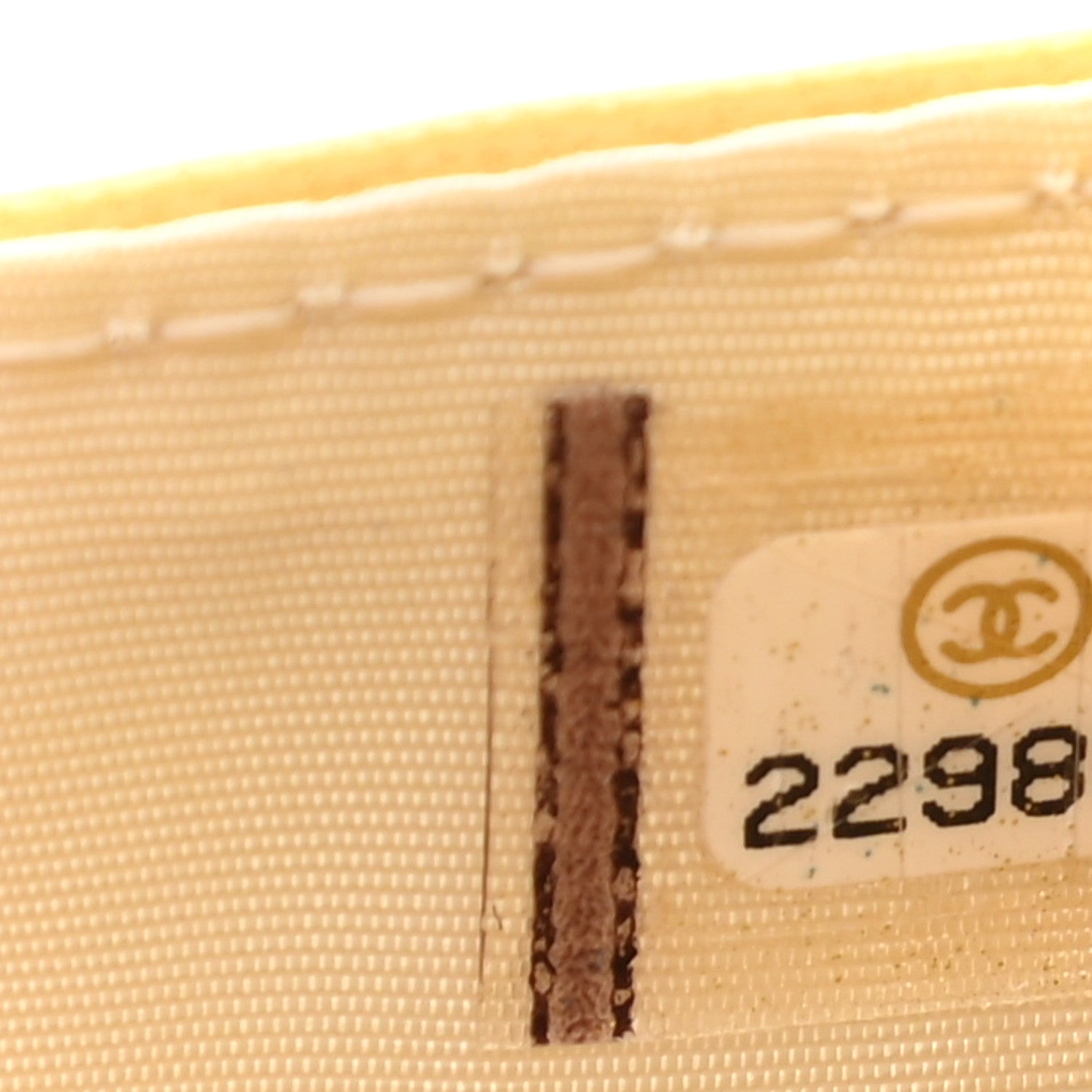Chanel Lambskin Chevron Quilted Card Holder Yellow 8 of 8