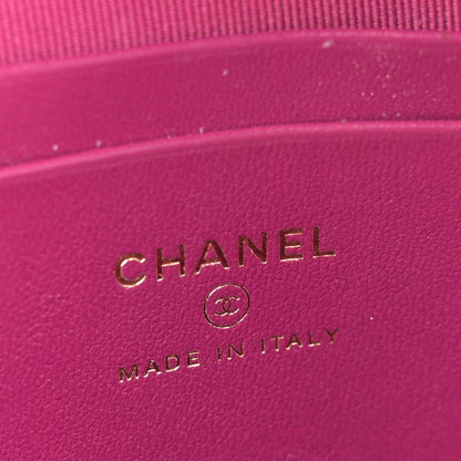 Chanel Tweed Quilted CC Mini Classic Backpack Fuchsia Navy 6 of 12