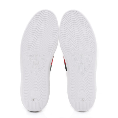 Gucci Calfskin Web GG Apple Embroidered Mens Ace Sneakers 8 White 5 of 9