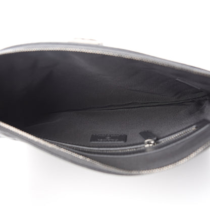 Chanel Iridescent Caviar Quilted Medium Boy Cosmetic Case Grey 4 of 6