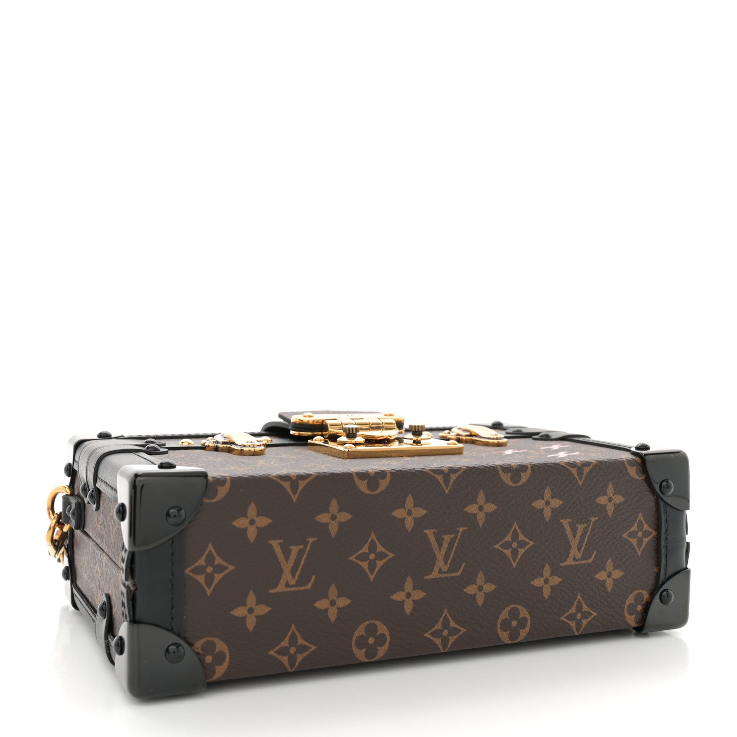 Louis Vuitton Monogram Petite Malle Black 4 of 10
