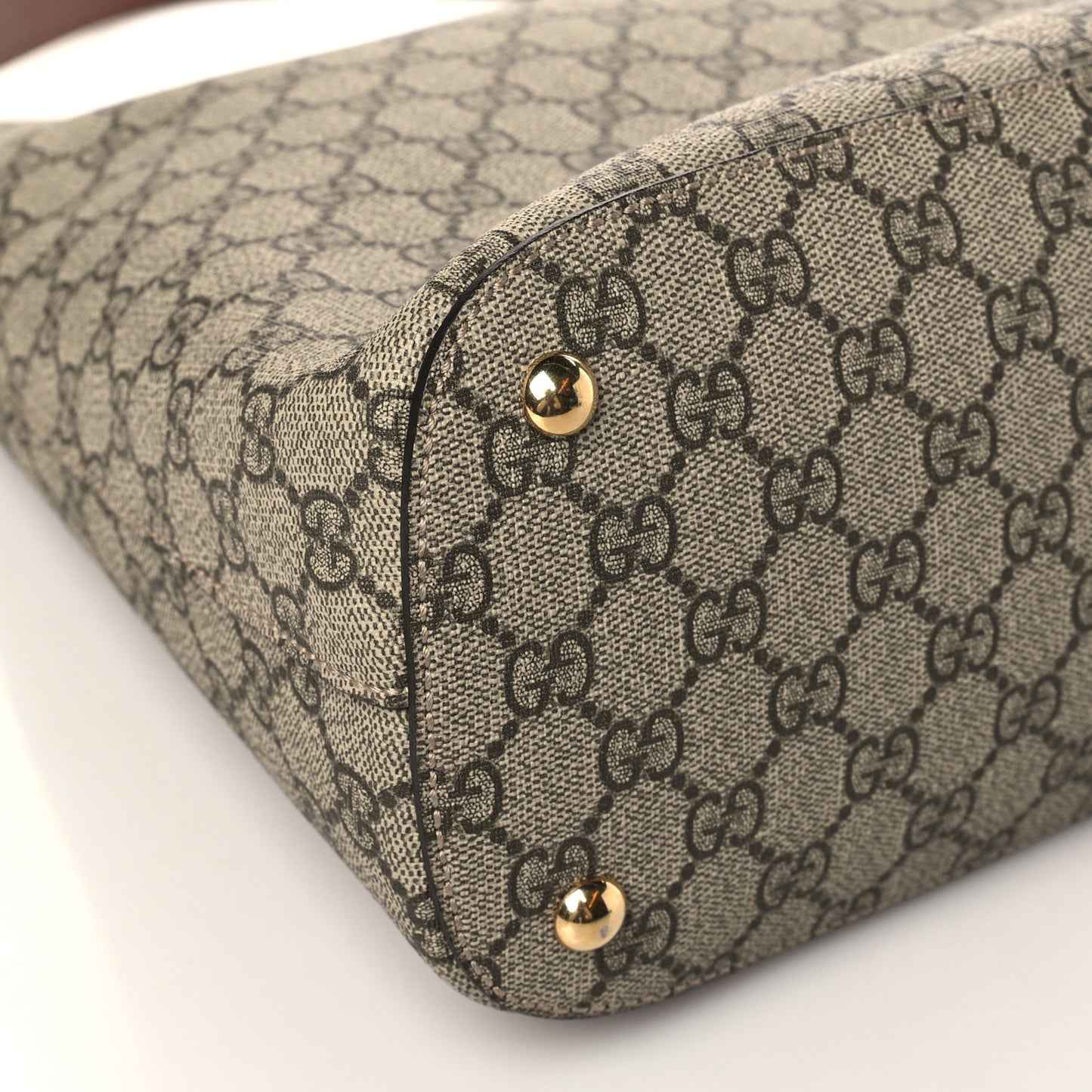 GG Supreme Monogram Linea A Hobo Brown