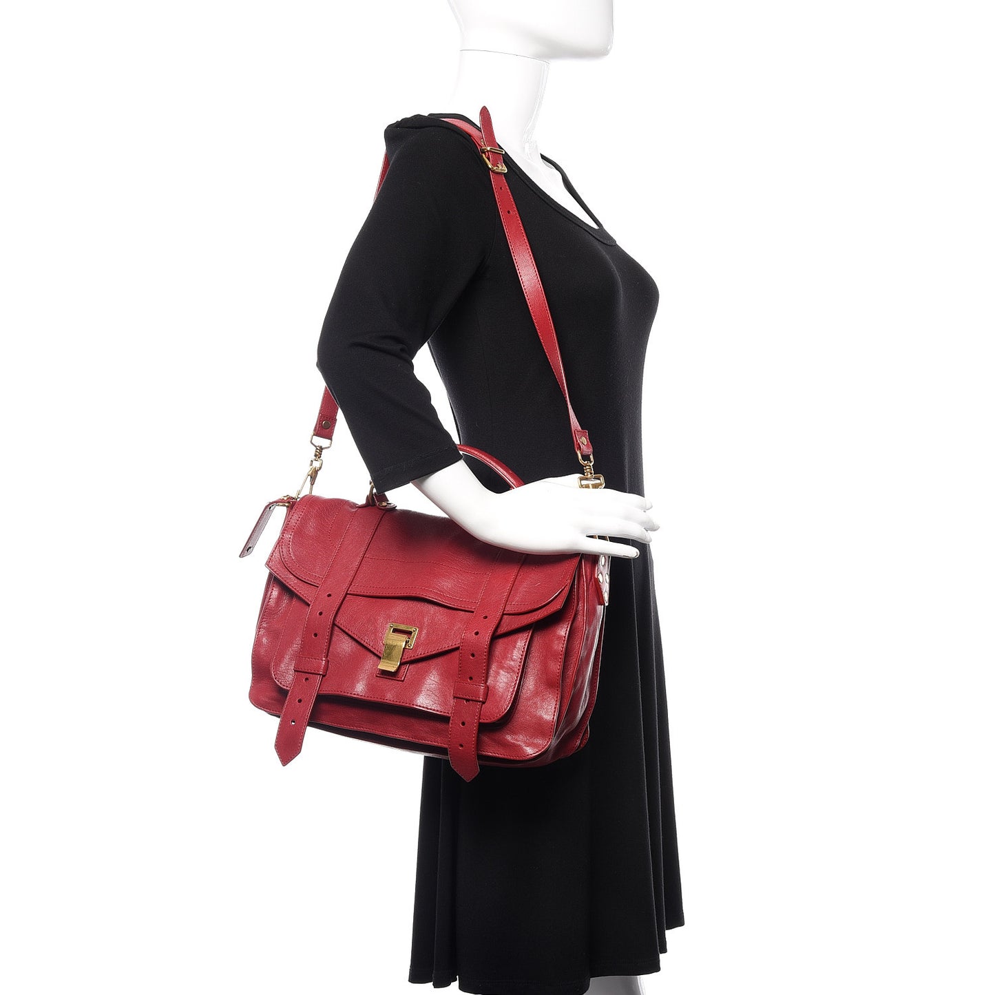Lambskin Medium PS1 Satchel Chianti
