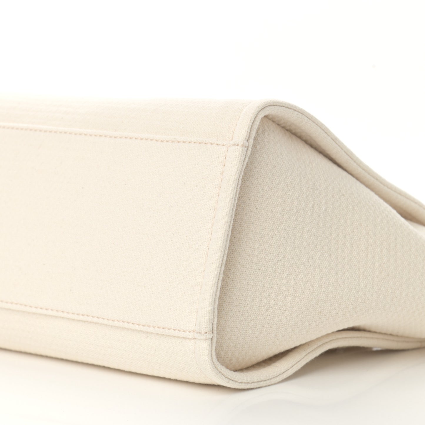 Mixed Fibers Small Deauville Tote White