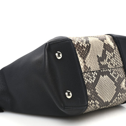 Louis Vuitton Snakeskin Soft Lockit PM Black 9 of 10