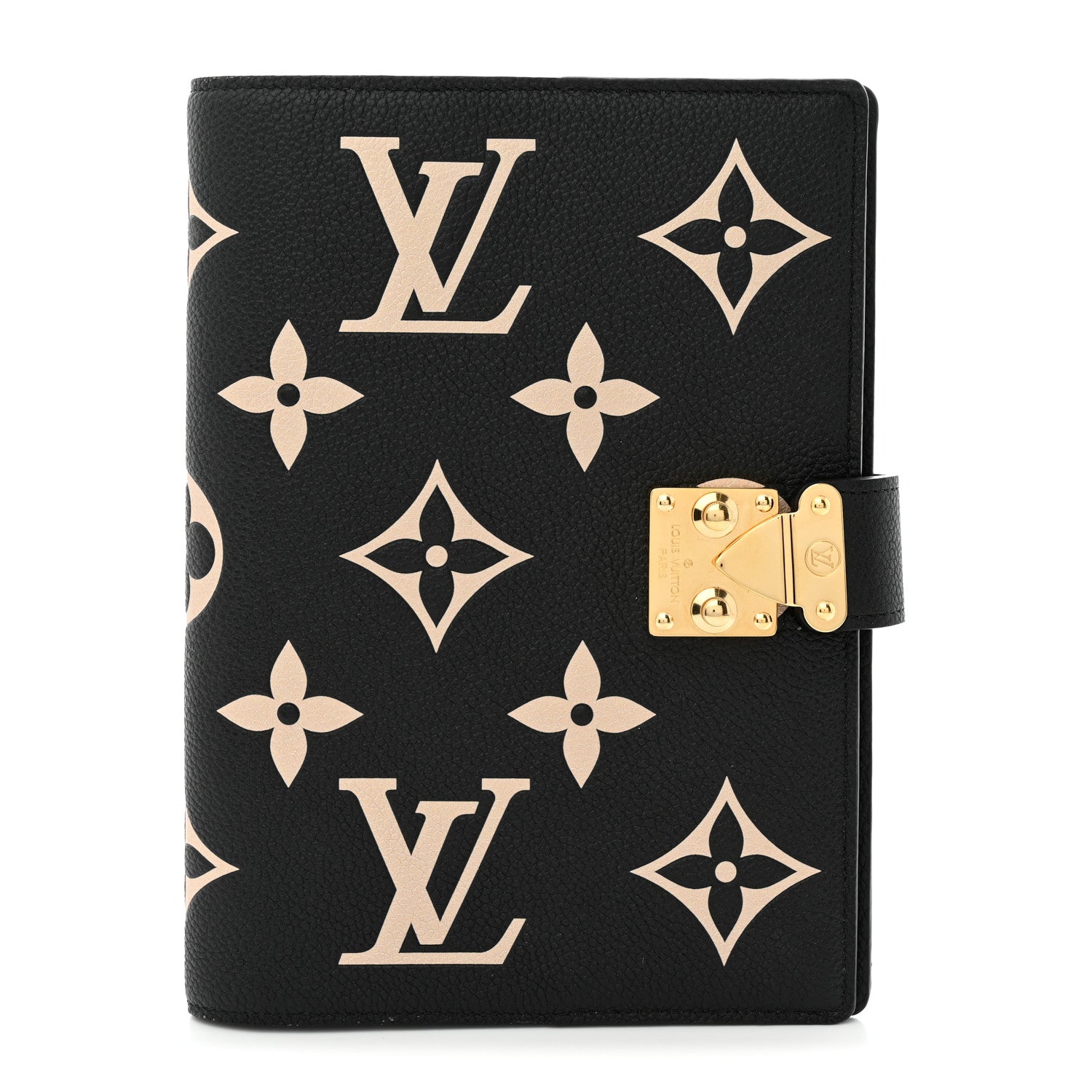 Louis Vuitton Empreinte Monogram Giant Paul Notebook Cover MM Black Beige 1 of 8