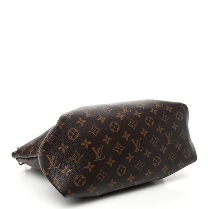 Louis Vuitton Monogram Flower Zipped Tote MM Black 4 of 15