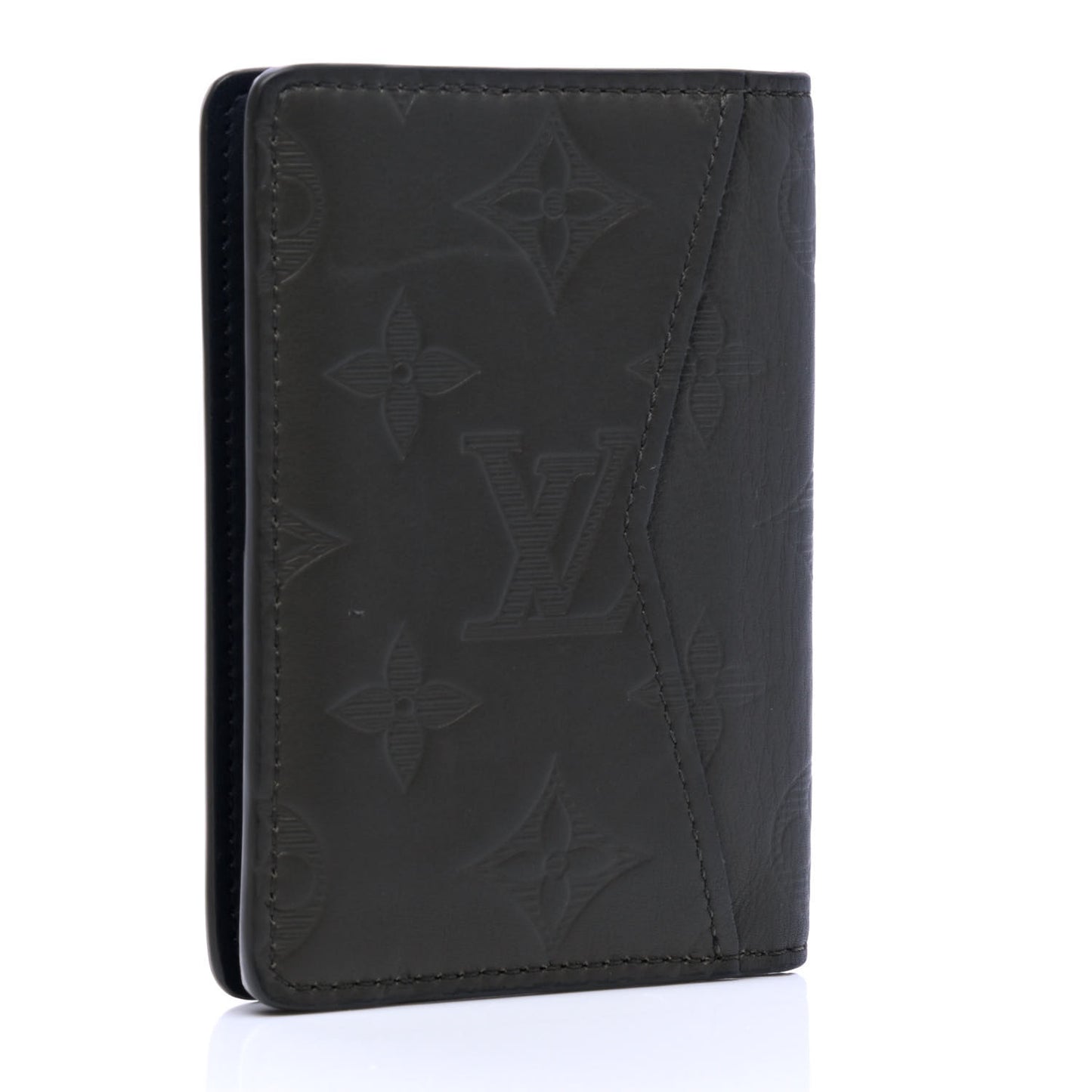 Calfskin Monogram Shadow Pocket Organizer Green