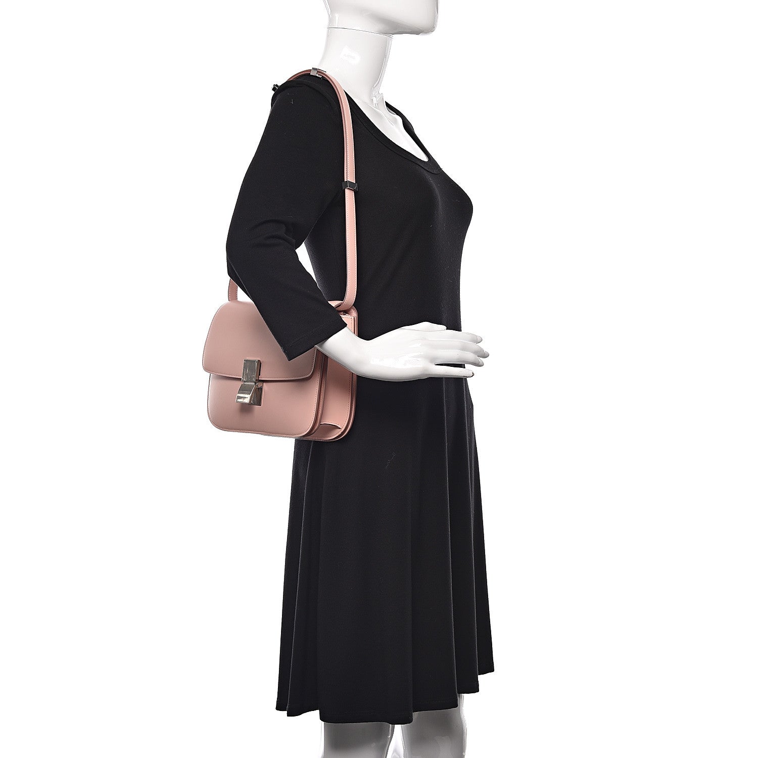 Celine Box Calfskin Medium Classic Box Flap Bag Blush 2 of 11