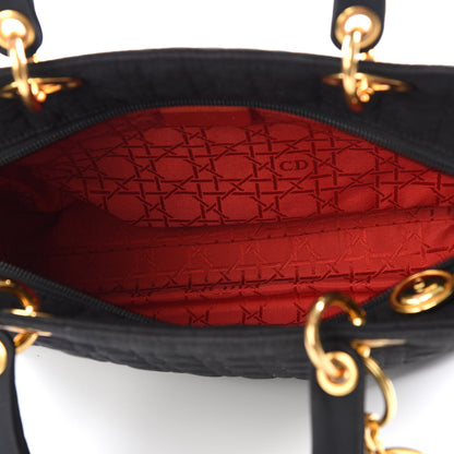 Christian Dior Nylon Cannage Large Lady Dior Black 4 of 8