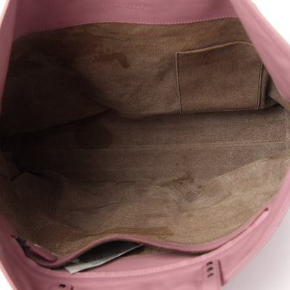 Bottega Veneta Calfskin Leggero Intrecciato Tote Mallow 5 of 10