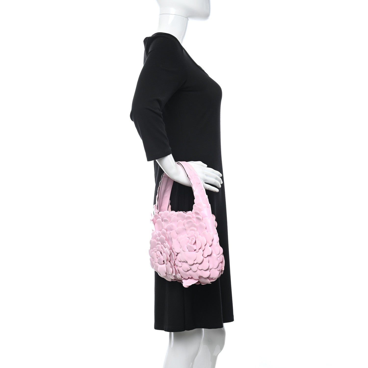 Valentino Garavani Nappa Atelier 03 Rose Edition Small Hobo Pink Borealis 2 of 10