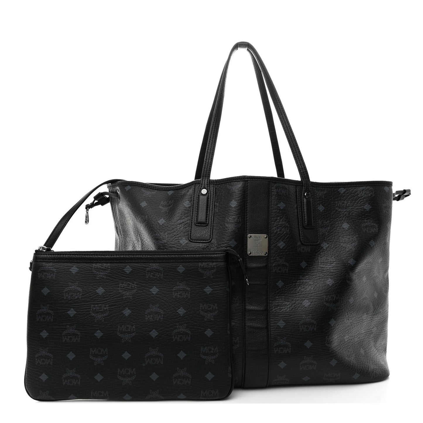 Visetos Large Liz Reversible Shopper Tote Black