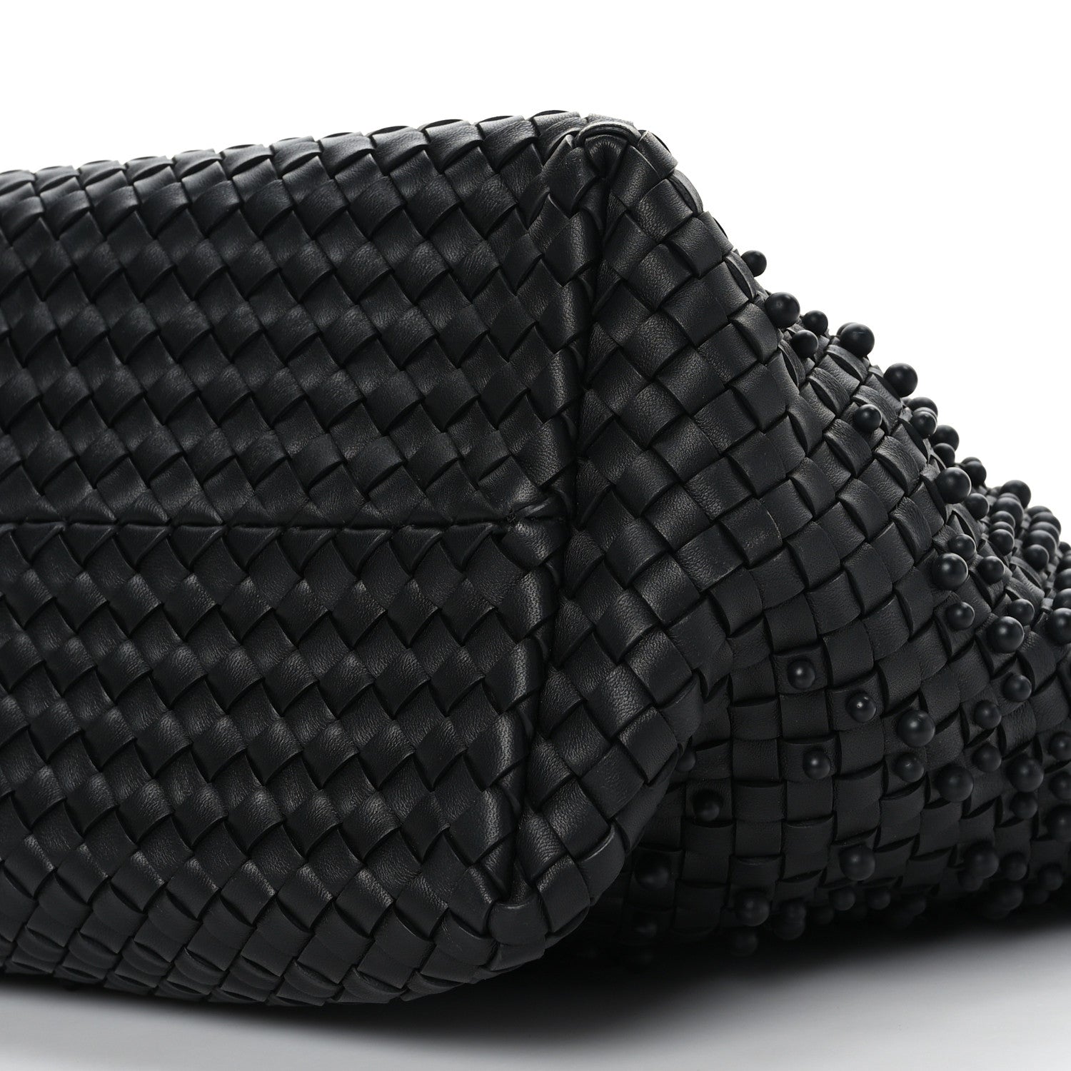 Bottega Veneta Nappa Intrecciato Beaded Medium Cabat Black 8 of 8