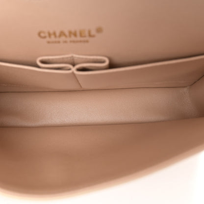 Chanel Iridescent Calfskin Quilted Medium Double Flap Beige 5 of 11