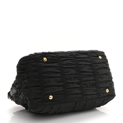 Prada Tessuto Nylon Gaufre Tote Black 4 of 16