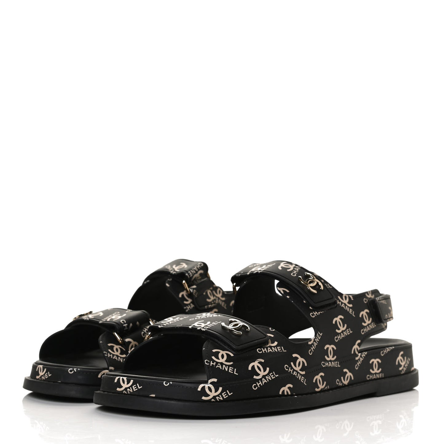 Rubber CC Dad Sandals 40 Black