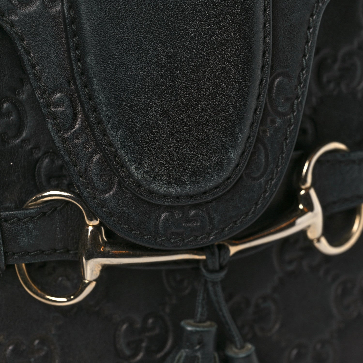 Gucci Guccissima Medium Emily Chain Shoulder Bag Black 20 of 20