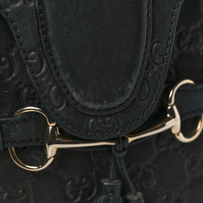 Gucci Guccissima Medium Emily Chain Shoulder Bag Black 20 of 20