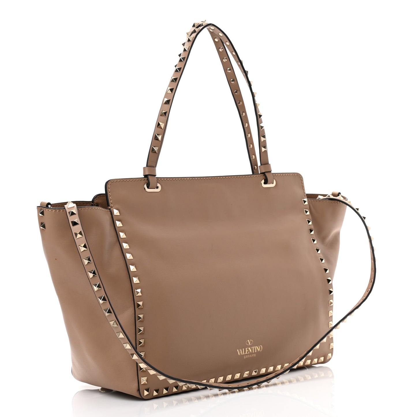 Vitello Medium Rockstud Tote Alpaca